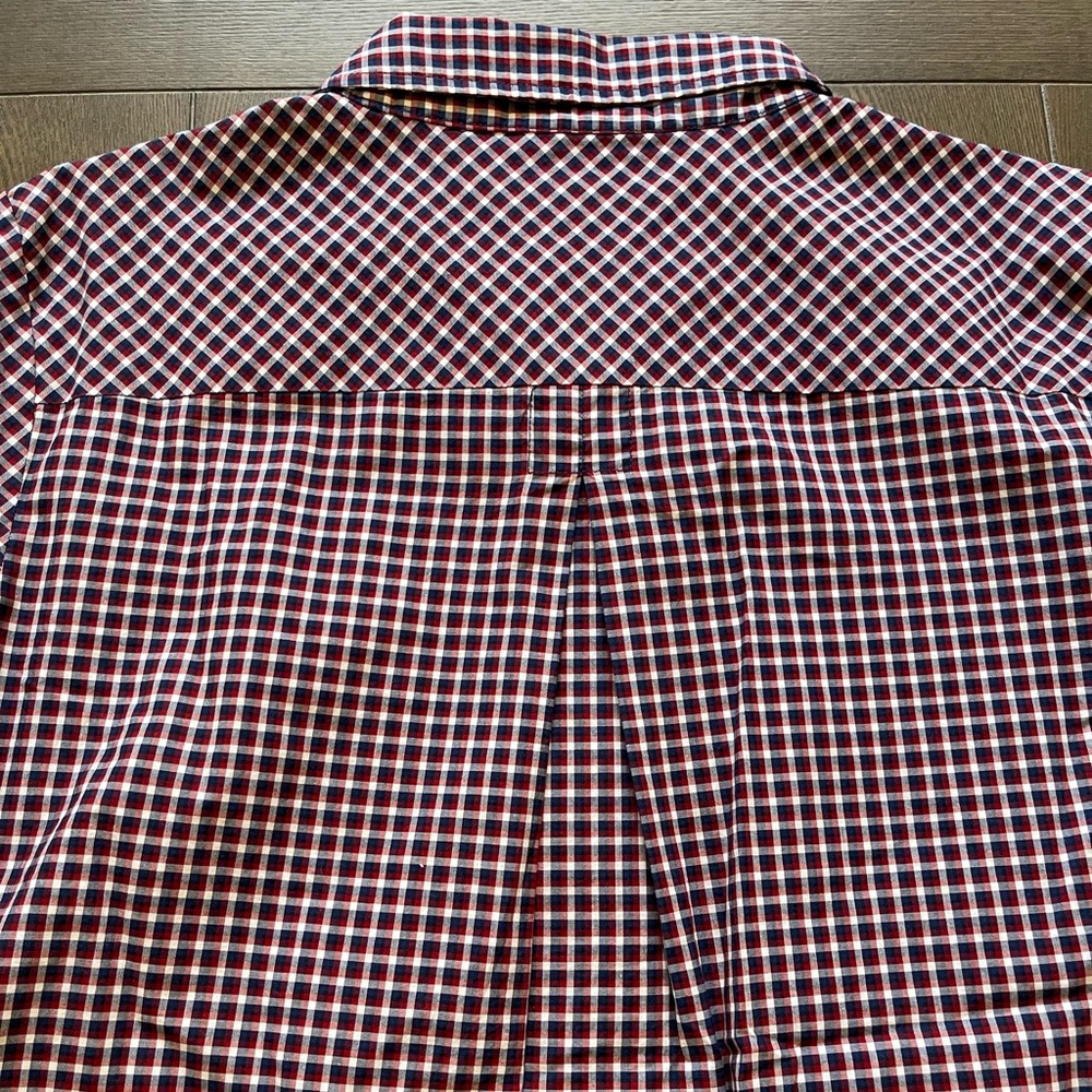 Tommy Hilfiger Woman’s Zip Up Plaid Blouse. Size Large.  NWOT - Picture 10 of 11